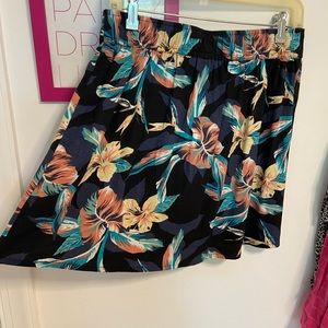 Roxy skater floral skirt